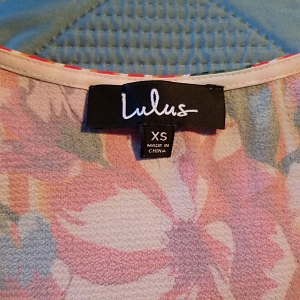 NWOT LULU’STROPICAL FLORAL FULL SKIRT MAXI DRESS - Picture 8 of 13